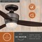 Vaxcel Adrian 44 In. Quiet Bronze Flush Ceiling Fan with LED Light Kit and Remote F0063 - alternate 6